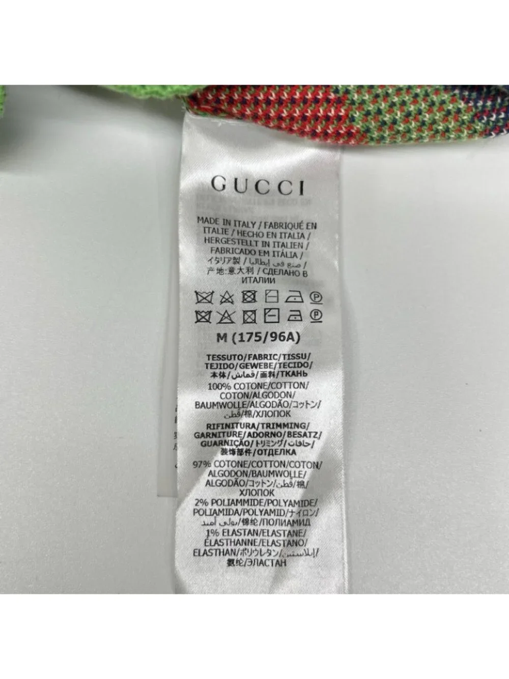 Gucci Green Argyle Knit Vest